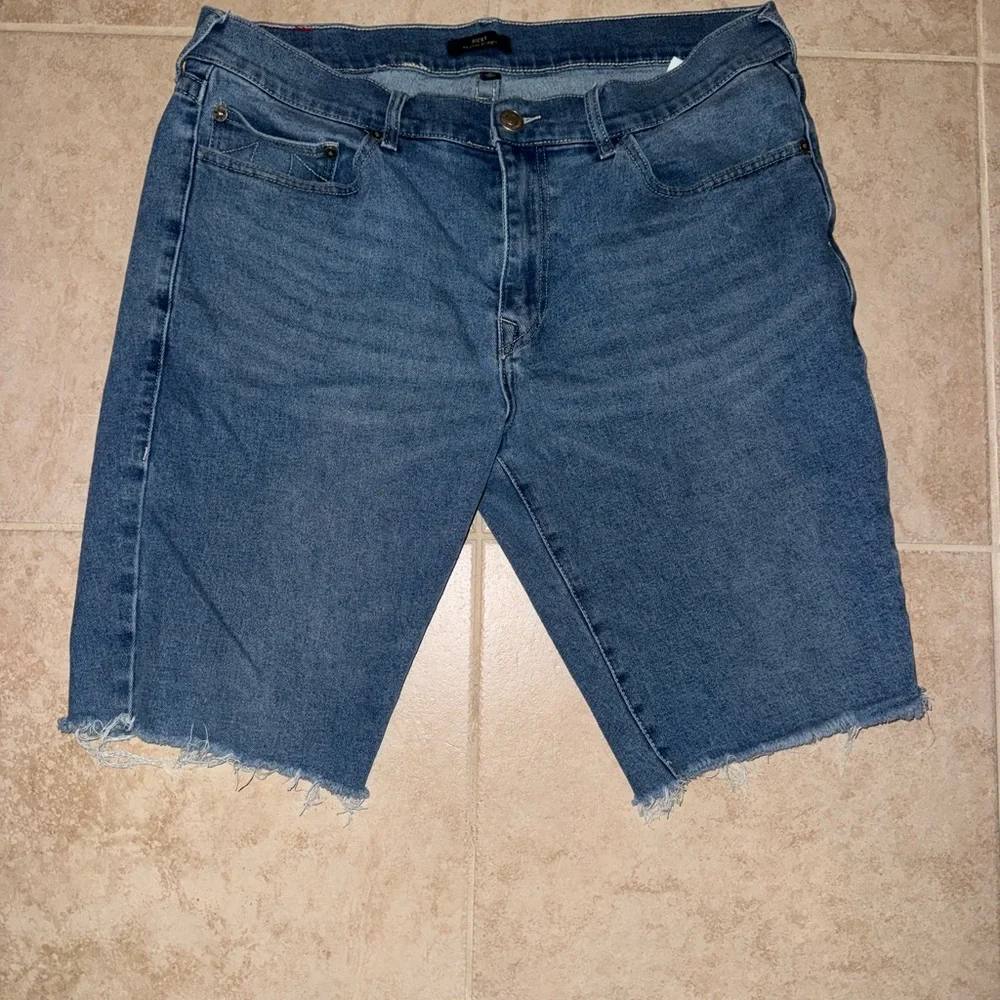 True Religion Blue Denim Shorts 36